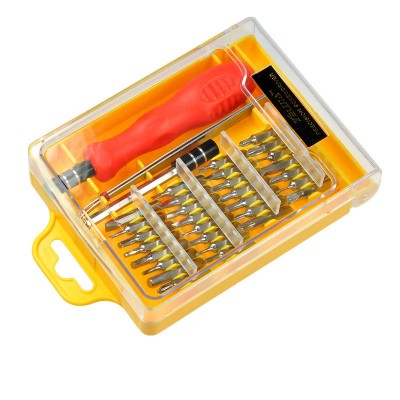 32 in 1 Mini Magnetic Carbon Steel Screwdriver Set Drill Bits and Drill Bit Holder Mobile Phone Repair Tool Set